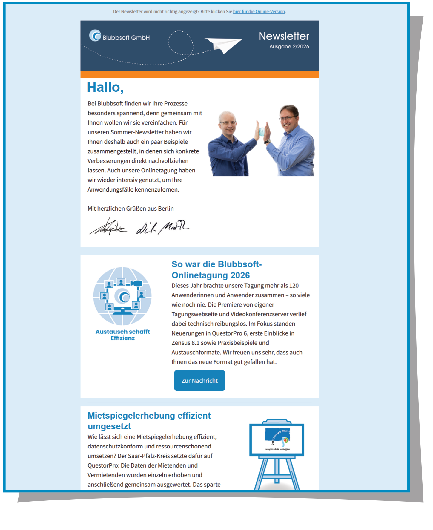 Thumbnail der aktuellen Newsletter-Ausgabe